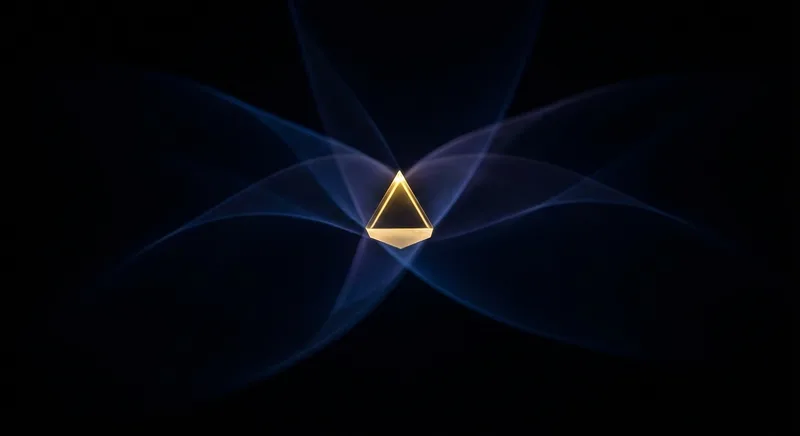 技術匯聚的抽象光學藝術