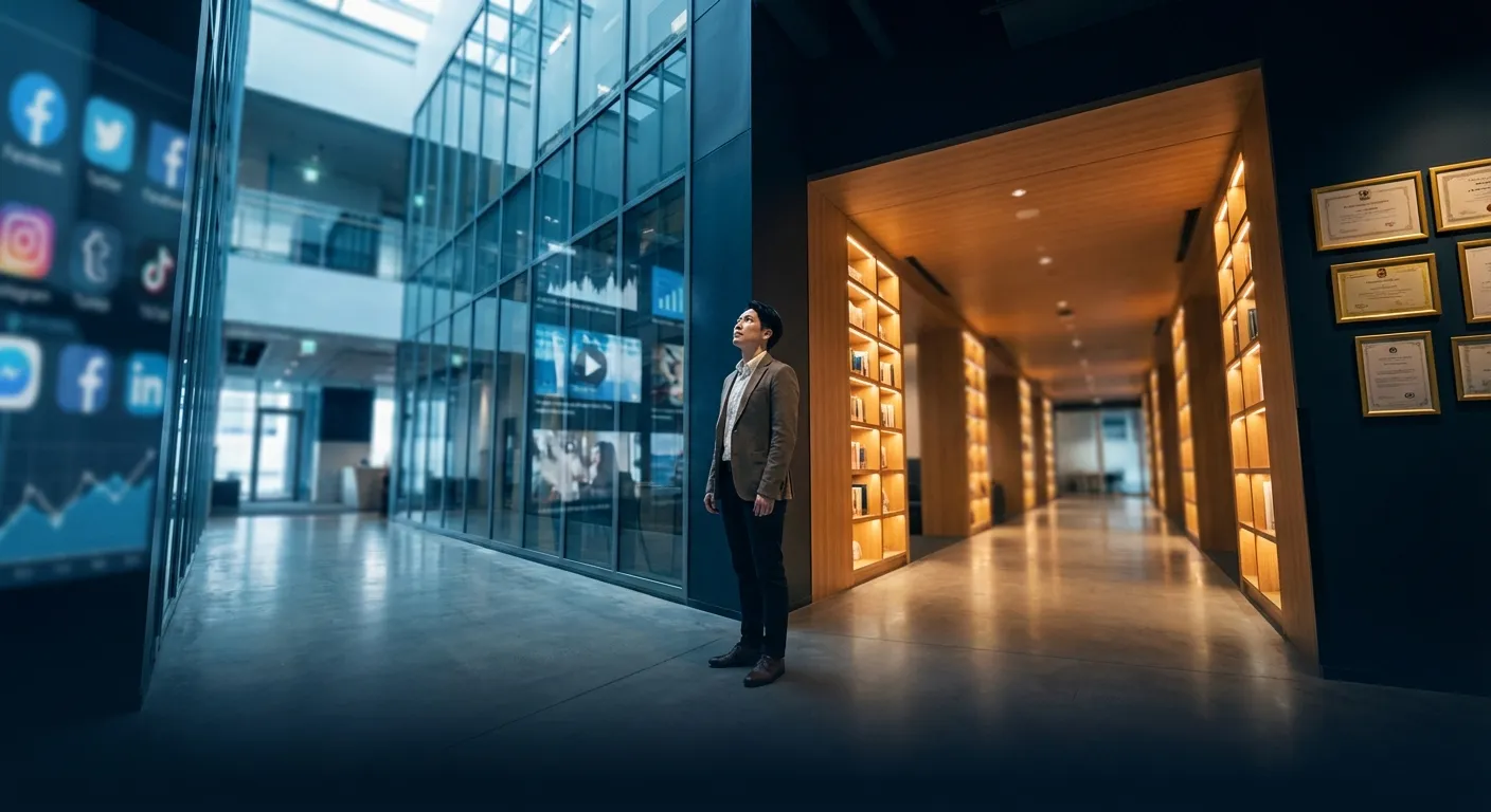 Visual representation of AI as a dual-directional lever on the career ladder