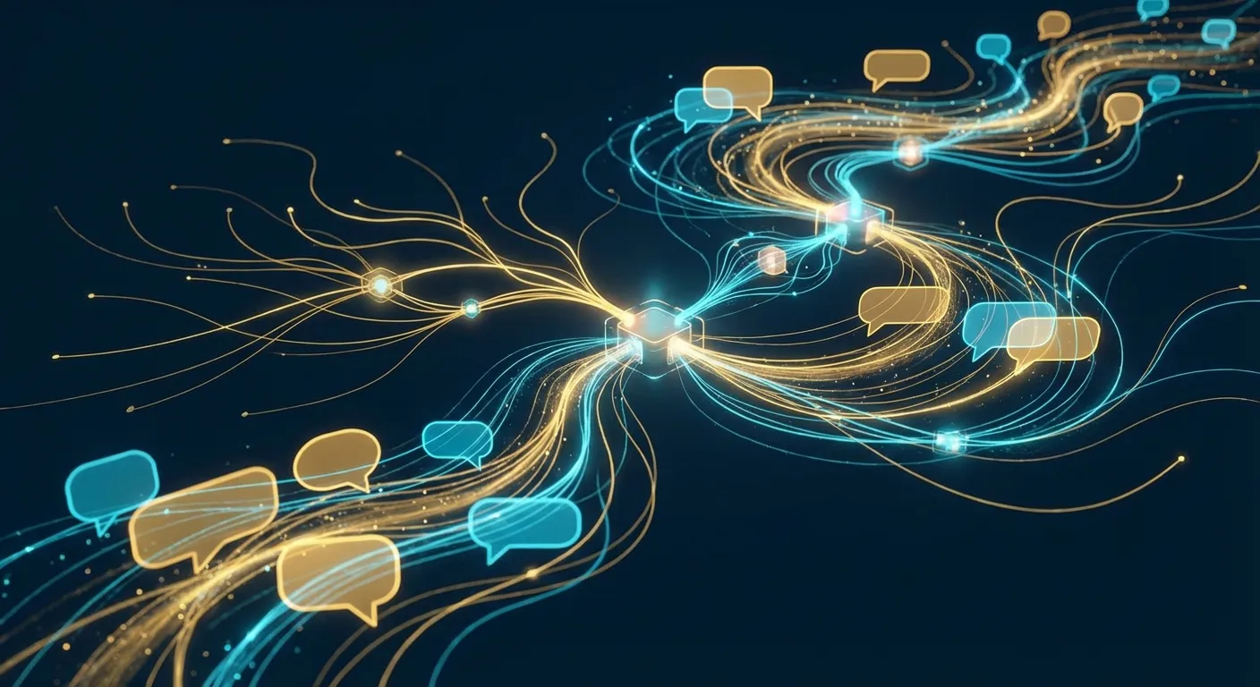 AI 智能客服系統的抽象視覺化呈現