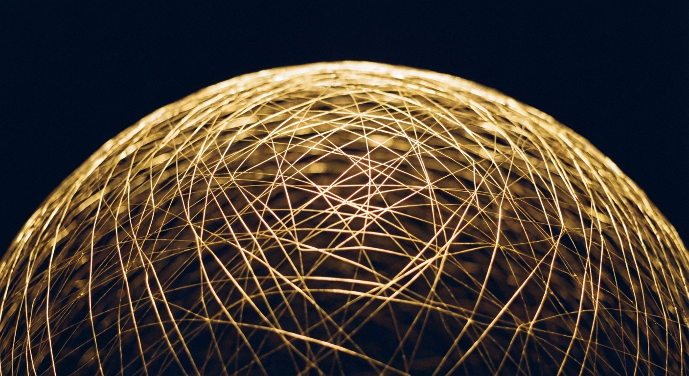 AI 知識網絡的抽象藝術呈現