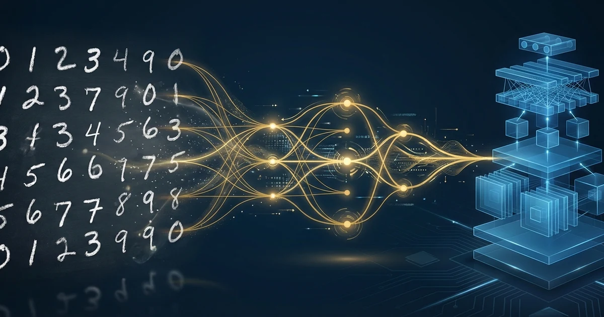 手寫數字經由神經網路架構搜尋轉化為優化 CNN 模型的視覺化流程