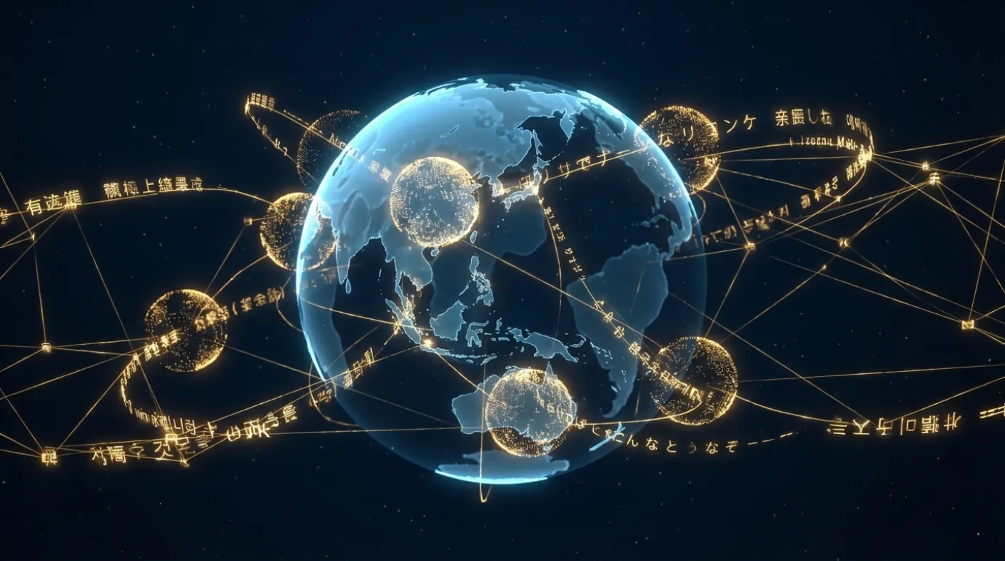 跨語言搜尋意圖分析與語意映射框架示意圖