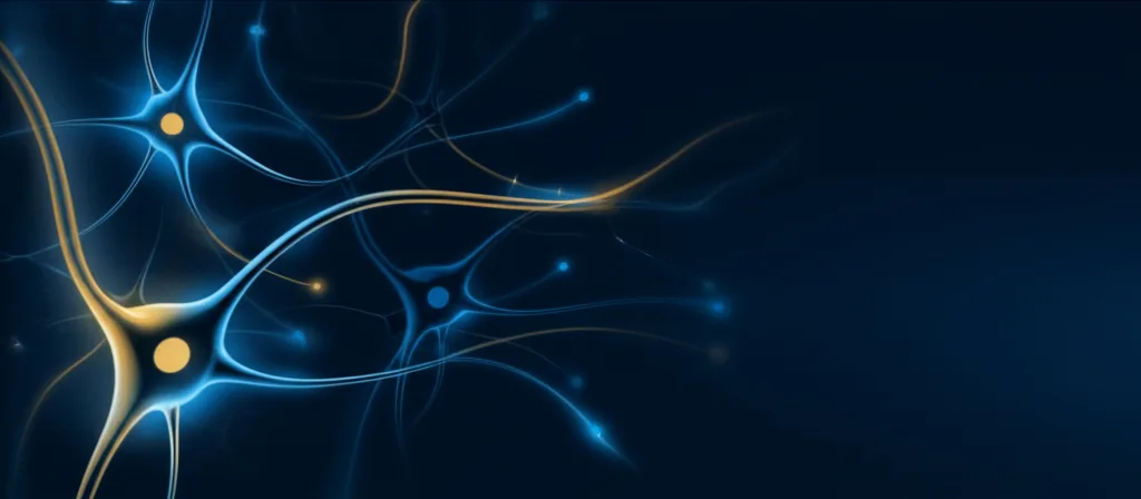 神經網路中的部分路徑被選擇性點亮，未啟動的路徑呈暗色，象徵動態計算的按需分配策略