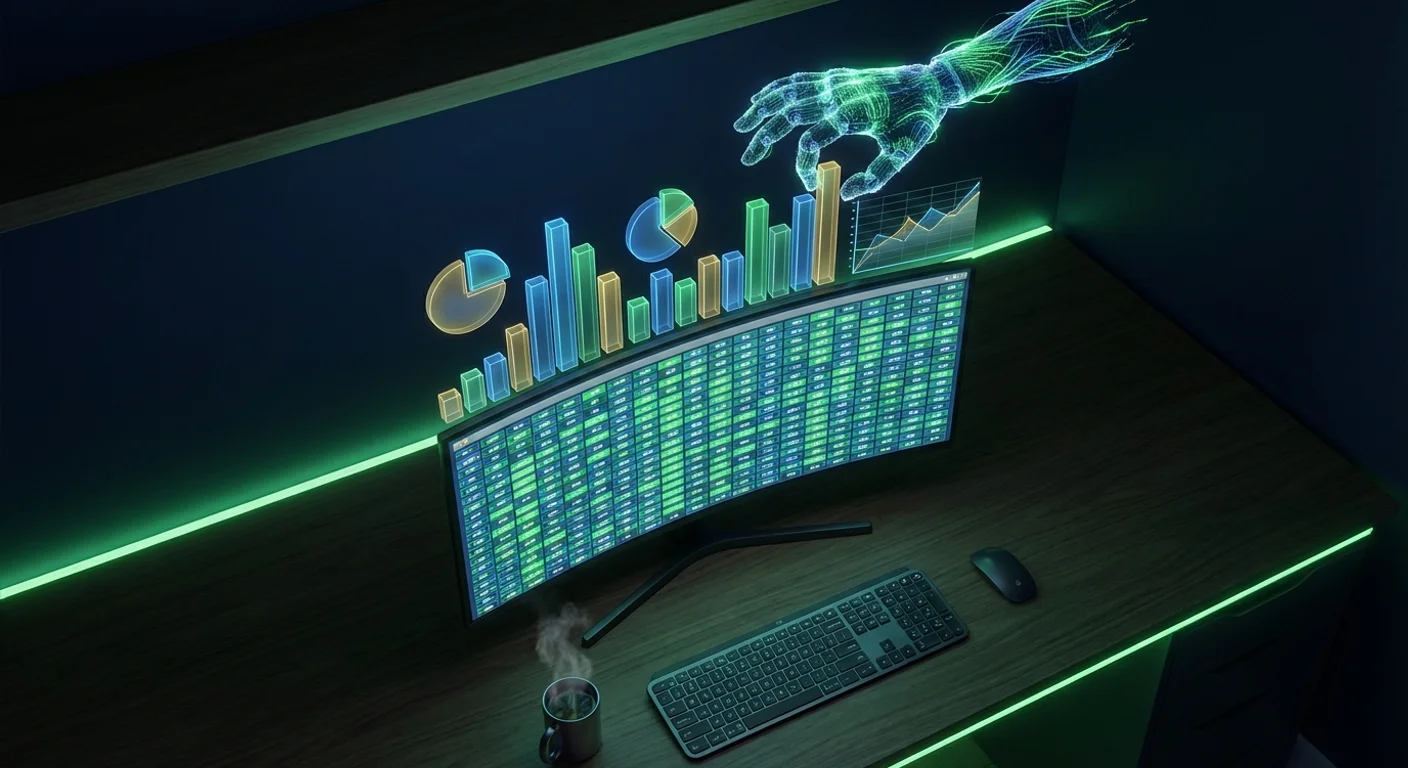 OpenClaw AI 代理自動化 Excel 辦公工作流示意圖