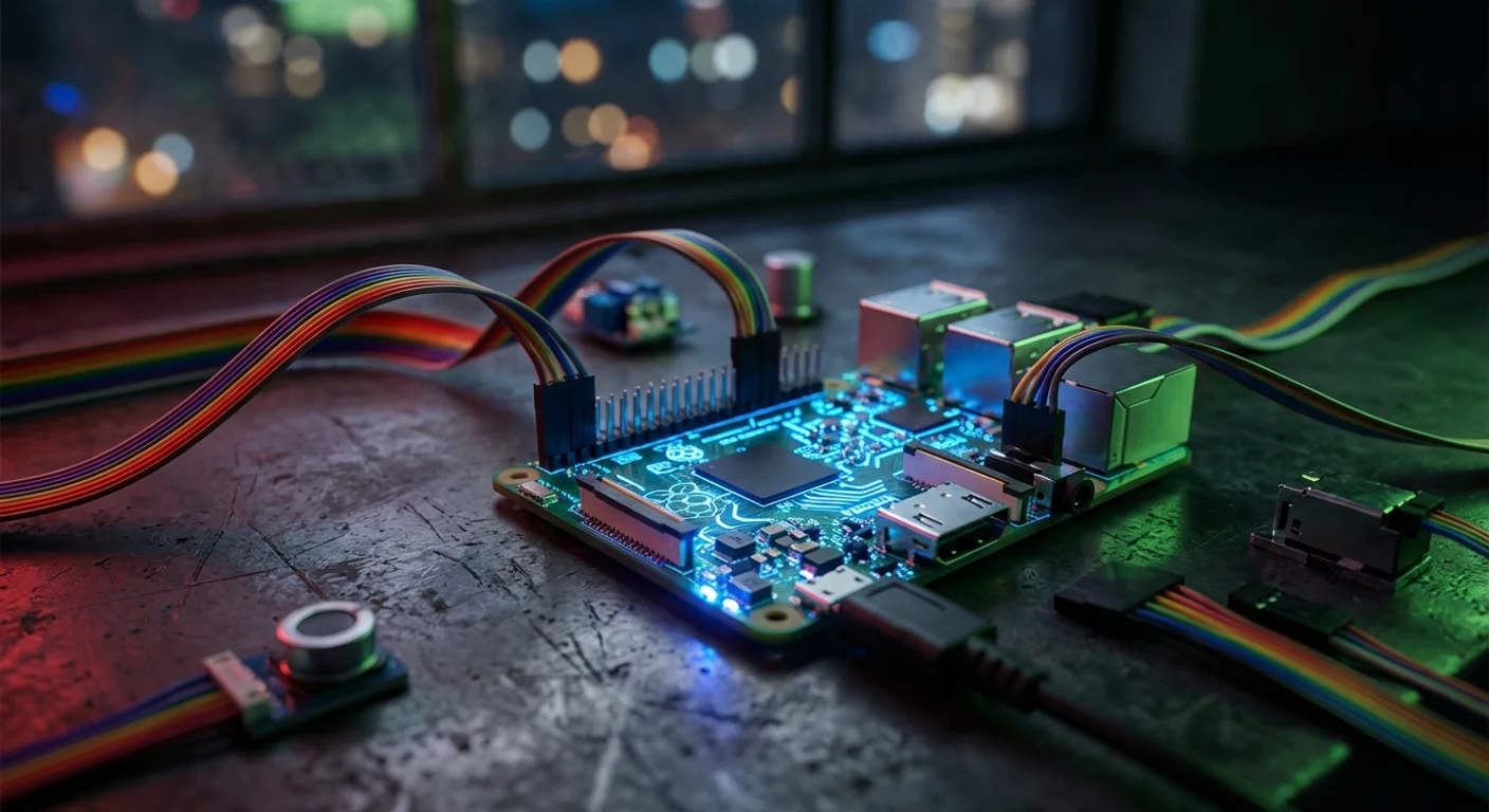 OpenClaw 在樹莓派上的邊緣部署架構示意圖