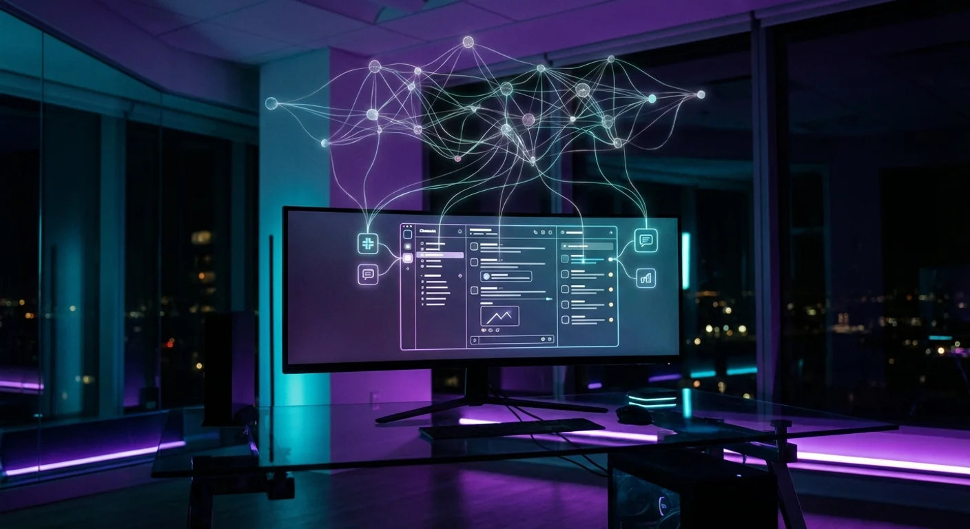 OpenClaw 串接 Slack 工作區架構示意圖