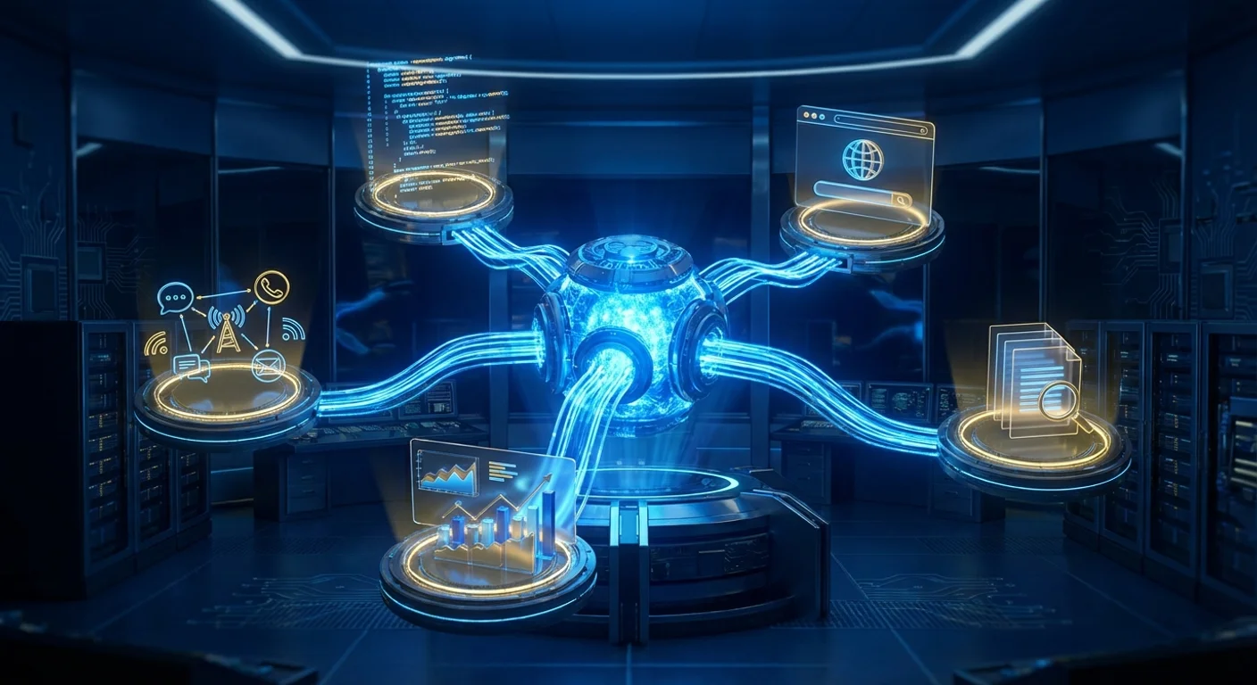 OpenClaw 子代理架構示意圖——主代理將任務委派給多個專業子代理